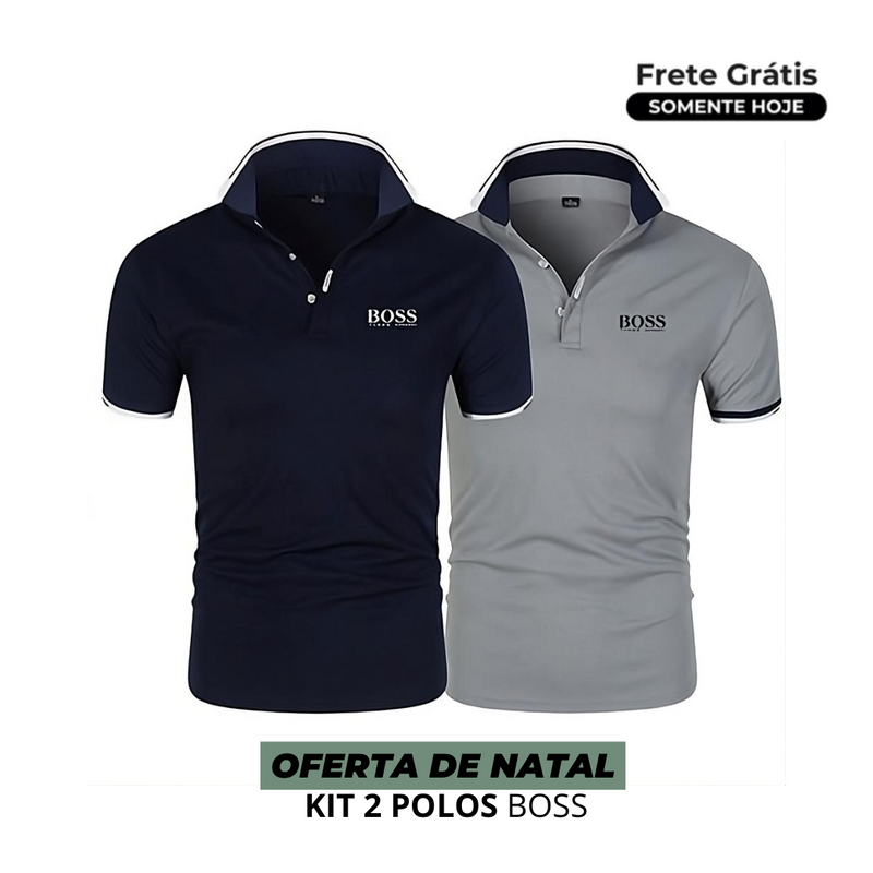 Camiseta Polo Boss - PROMOÇÃO HOJE [Compre 1 Leve 2]